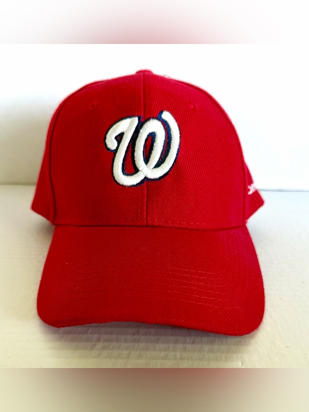 MLB Washington Nationals Baseball Team Logo Adjustable Hat Adult Red